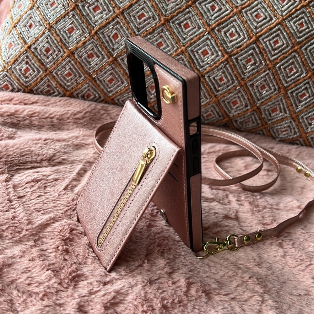 For iPhone 13 13 PRO fashion luxury crossbody phone case leather wallet cover